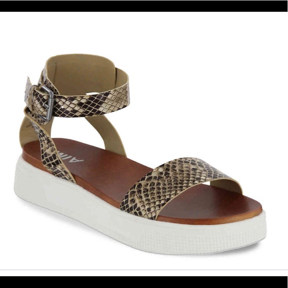 MIA snake print sandal